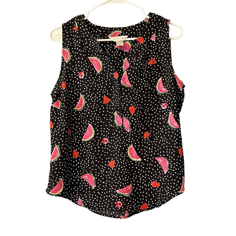 Christopher & Banks women  Sleeveless Size Small‎ Fruit Beach Travel Lightweight